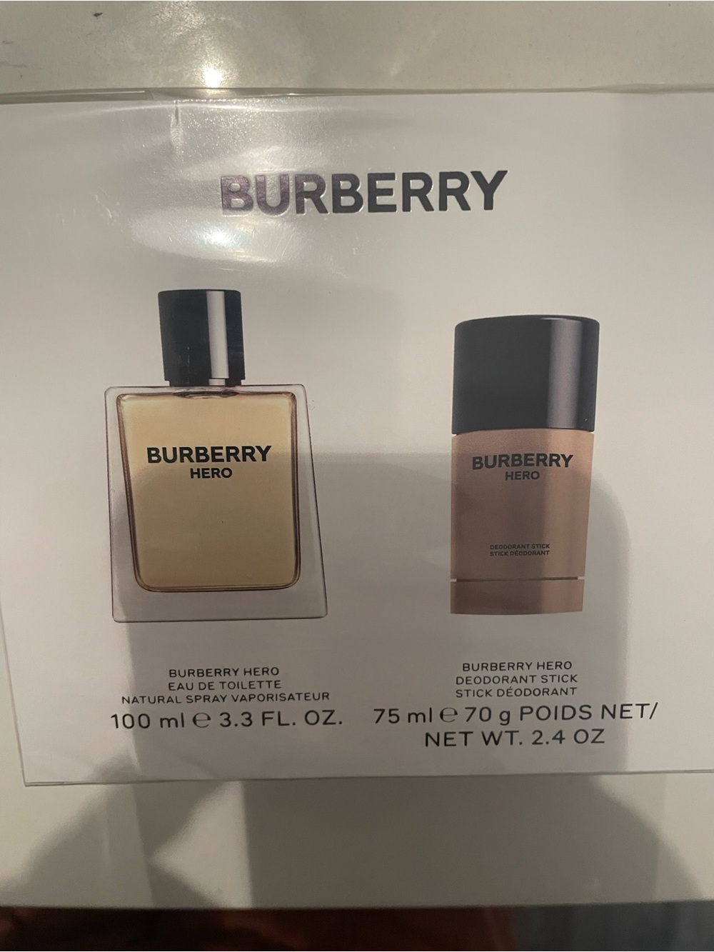 Burberry Hero Eau de Toilette and Deodorant Gift Set- Sealed Authentic